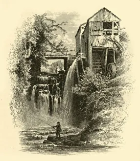 Old Mill, Sages Ravine, 1874. Creator: John J. Harley Old Mill, Sages Ravine, 1874. Creator: John J. Harley