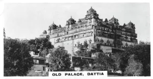 Print of Old Palace, Datia, India c1925 cigarette card