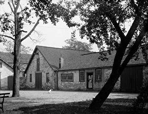 Historic Philadelphia Landmarks Prints: Old stables in Bartram's Park [Bartram's Gardens]
