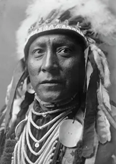 Vintage Native American Images Prints: Old White Man, c1908. Creator: Edward Sheriff Curtis