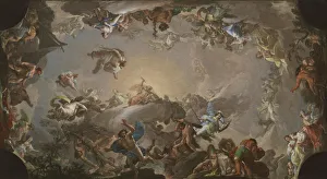 Neoclassicism Oil On Canvas Prints: Olympus: The Fall of the Giants