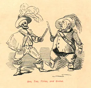 Victorian Era Satire Art Prints: One, Two, Three, and Under, 1897. Creator: John Leech