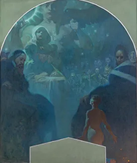 By ones own strength III, 1911. Artist: Mucha, Alfons Marie (1860-1939) By ones own strength III, 1911. Artist: Mucha, Alfons Marie (1860-1939)