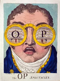 Covent Garden Theatre Prints: The OP Spectacles, 1809