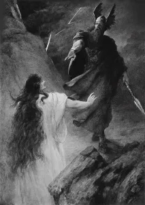 Opera Siegfried by Richard Wagner, III Act, 1894 Opera Siegfried by Richard Wagner, III Act, 1894