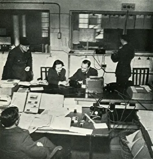 British Armed Forces Ww2 Prints: Operations Room, c1943. Creator: Cecil Beaton