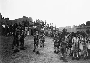Native American Heritage Art Prints: Oraibi snake dance, 1904, c1905. Creator: Edward Sheriff Curtis
