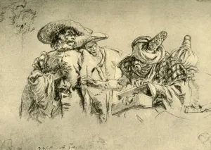 An Oriental Dealer in Jewels and two European Merchants, 1752-1753, (1928). Artist An Oriental Dealer in Jewels and two European Merchants, 1752-1753, (1928). Artist