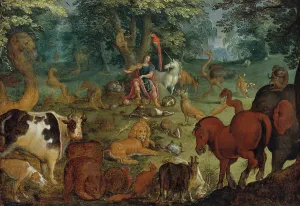 Orpheus Mythology Prints: Orpheus Charming the Beasts. Creator: Unknown