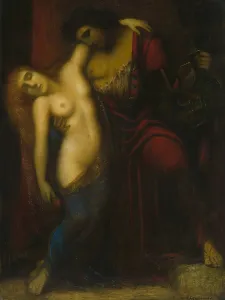 Ovid's Metamorphoses Illustrations Prints: Orpheus and Eurydice. Creator: Frey-Moock, Adolf (1881-1954)