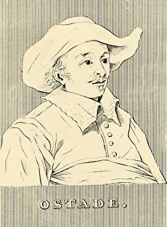 Prints of Ostade, (1610-1685), 1830. Adriaen van Ostade (1610-1685) Frans Hals Prints: Adriaen van Ostade's Print, 1830