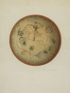 Pa. German Plate Print, 1937