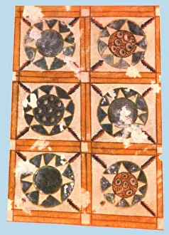 Painted ceiling decoration print from the Stasovsky Crypt, Kerch