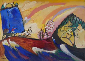 Painting with Troika, 4036. Creator: Vassily Kandinsky Painting with Troika, 4036. Creator: Vassily Kandinsky