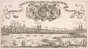 Nuremberg City View Prints: Panoramic View of Nuremberg: Center Portion