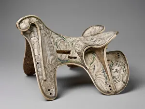 German or Tyrolean Parade Saddle Print, 1400-1450