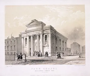 Park Chapel, Camden Town, London, c1850. Artist: Edwin Thomas Dolby Park Chapel, Camden Town, London, c1850. Artist: Edwin Thomas Dolby