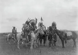 Indigenous People Prints: The Parley, c1908. Creator: Edward Sheriff Curtis