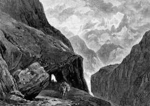 The Pass of St. Gothard Print, 1880