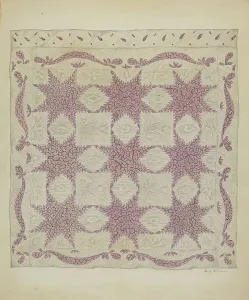 Patchwork Quilt Print, c. 1936