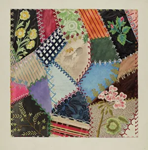 Patchwork Quilt Print, c. 1937