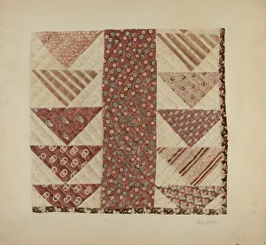 Patchwork Quilt Print, c. 1938