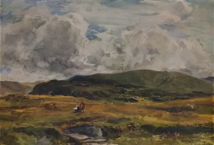 Female Figures In Nature Scenes Prints: A Path over the Fields, 1881. Artist: Thomas Collier