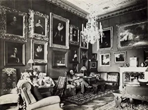 Paul Sinebrychoff (1859-1917) in his study, 1910s Paul Sinebrychoff (1859-1917) in his study, 1910s