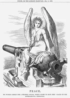 Victorian Era Cartoon Prints: Peace, 1862