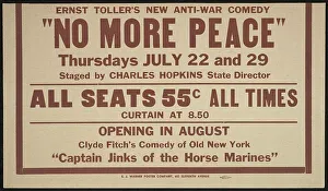 No More Peace Print, 1930s
