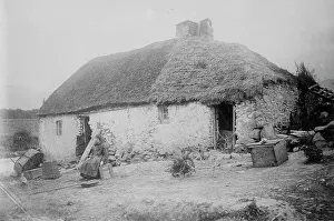 Peasant Home Print - A small, rustic dwelling in Killarney