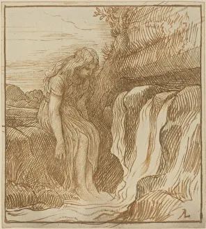 Peasant at the Source. Creator: Alphonse Legros Peasant at the Source. Creator: Alphonse Legros