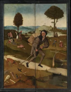 Prints of The Peddler (The Haywain Triptych, reverse). Found in the collection of Museo del Prado, Madrid Hieronymus Bosch Prints: Hieronymus Bosch Print: The Peddler from Museo del Prado