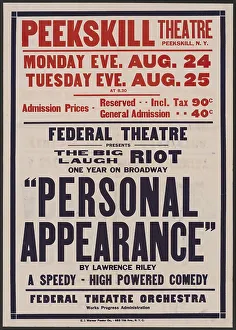 Federal Theatre Project Print, Peekskill, NY, [1930s]
