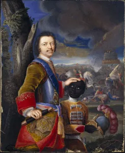 Peter the Great with his page Abraham Hannibal, ca 1720 Peter the Great with his page Abraham Hannibal, ca 1720