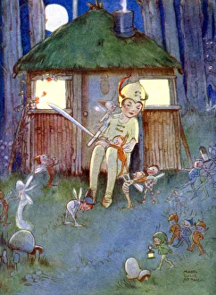 Mythical Beast Prints: Heritage Images Print of Peter Kept Watch, 1923