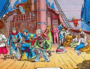 Coloured Lantern Slides Prints: Peter to the rescue, c1905