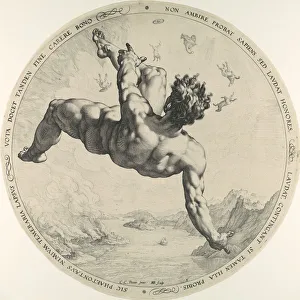 Phaeton, from The Four Disgracers, 1588. 1588. Creator: Hendrik Goltzius Phaeton, from The Four Disgracers, 1588. 1588. Creator: Hendrik Goltzius