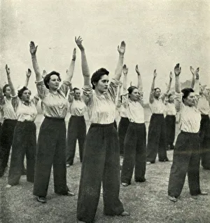 Physical Training at a Recruits Depot, c1943. Creator: Cecil Beaton Physical Training at a Recruits Depot, c1943. Creator: Cecil Beaton