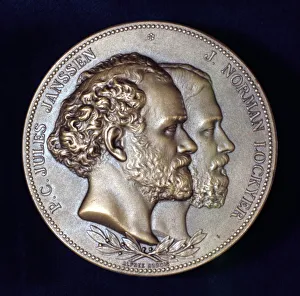 Pierre Janssen and Joseph Norman Lockyer, French and English astronomers, 1868 Pierre Janssen and Joseph Norman Lockyer, French and English astronomers, 1868