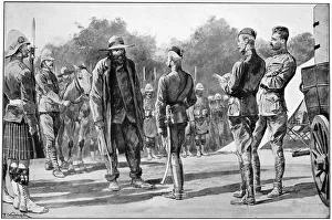 Piet Cronje, Boer leader and soldier, surrendering to Lord Roberts, Paardeberg, 1900 Piet Cronje, Boer leader and soldier, surrendering to Lord Roberts, Paardeberg, 1900