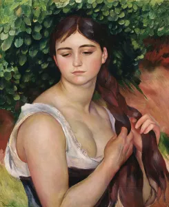 Renoir Portrait Prints: The Plait, 1886-1887