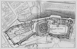 British Castles Prints: Plan of the Castle, 1895