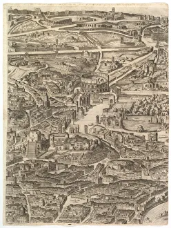 Plan of the City of Rome. Part 4 with the Santa Maria in Aracoeli, the Forum Romanum Plan of the City of Rome. Part 4 with the Santa Maria in Aracoeli, the Forum Romanum