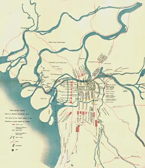 Plan of the Osaka First or Winter Campaign, 1614, Print