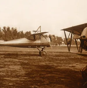 Vintage Fighter Plane Prints: A plane taking off, c1914-c1918