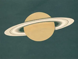 Solar System Images Prints: Planeten - Fig. 2. Saturn, c1902