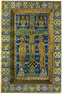 13th Century Champleve Enamel Print on Copper