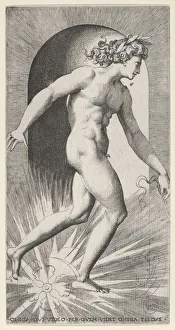 Plate 11: Apollo riding his chariot in a niche, facing right Plate 11: Apollo riding his chariot in a niche, facing right