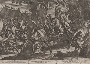 Plate 19: Jacob Killing Absalom, from The Battles of the Old Testament, ca. 1... ca Plate 19: Jacob Killing Absalom, from The Battles of the Old Testament, ca. 1... ca